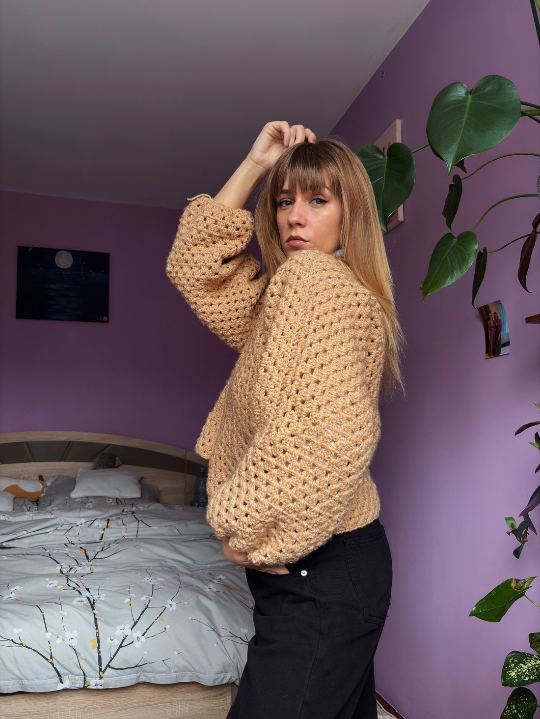 Cardigan crosetat - îmbrăcăminte și modă - haine damă - hanorace, cardigane - Artynos.ro