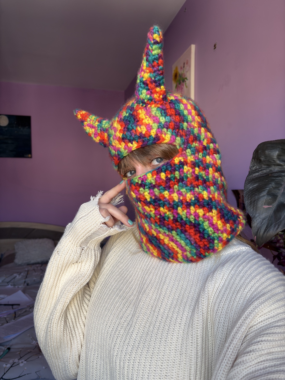 Balaclava colorata - îmbrăcăminte și modă - eșarfe, pălării, fularuri - căciulă - Artynos.ro