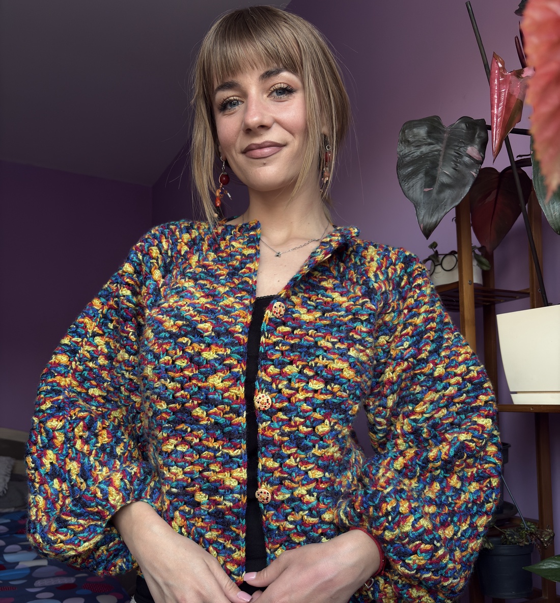 Cardigan colorat - îmbrăcăminte și modă - haine damă - hanorace, cardigane - Artynos.ro