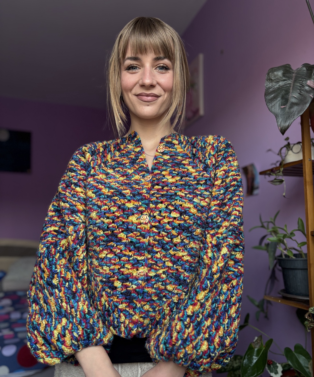 Cardigan colorat - îmbrăcăminte și modă - haine damă - hanorace, cardigane - Artynos.ro