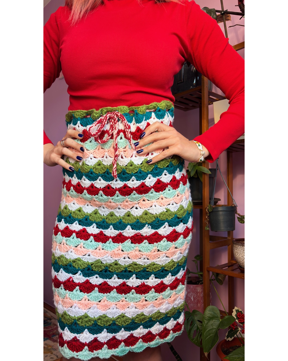 Fustă croșetată - îmbrăcăminte și modă - haine damă - fustă damă - Artynos.ro