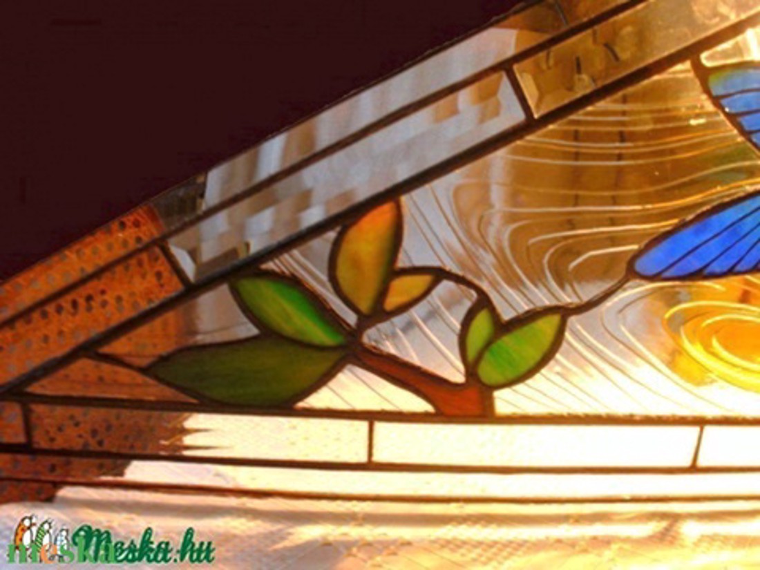 Inserție de fereastră Hummingbird în Tiffany - casă & stil de viață - accesorii pentru decorat casa - decorațiuni de geam și decorațiuni de ușă  - decor ferestre și autocolant pentru geam - Artynos.ro