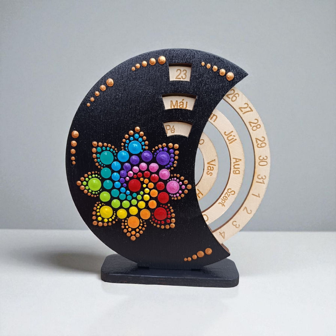 Mini öröknaptár - csakrák - casă & stil de viață - accesorii pentru decorat casa - decorațiuni de masă și decorațiuni pentru rafturi - decorațiuni de masă - Artynos.ro Mini öröknaptár - csakrák - casă & stil de viață - accesorii pentru decorat casa - decorațiuni de masă și decorațiuni pentru rafturi - decorațiuni de masă - Artynos.ro