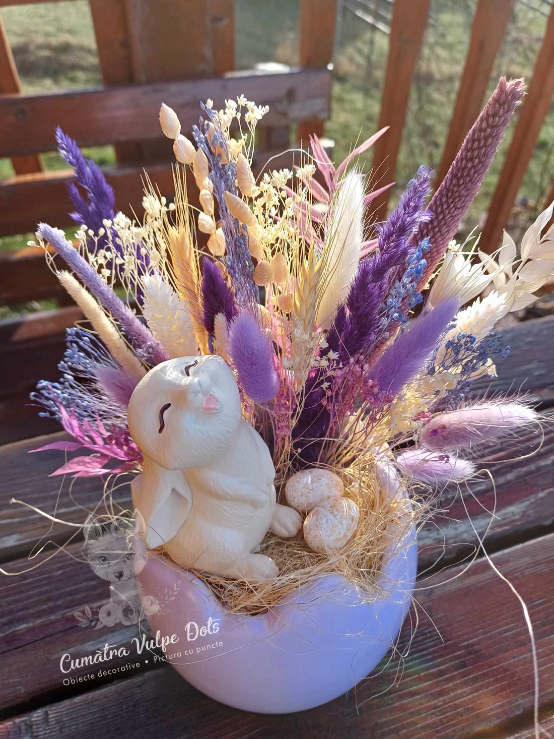 Decoratiune de Paste, in ou mov, cu iepuras zen - casă & stil de viață - accesorii pentru decorat casa - ornamente - Artynos.ro Decoratiune de Paste, in ou mov, cu iepuras zen - casă & stil de viață - accesorii pentru decorat casa - ornamente - Artynos.ro