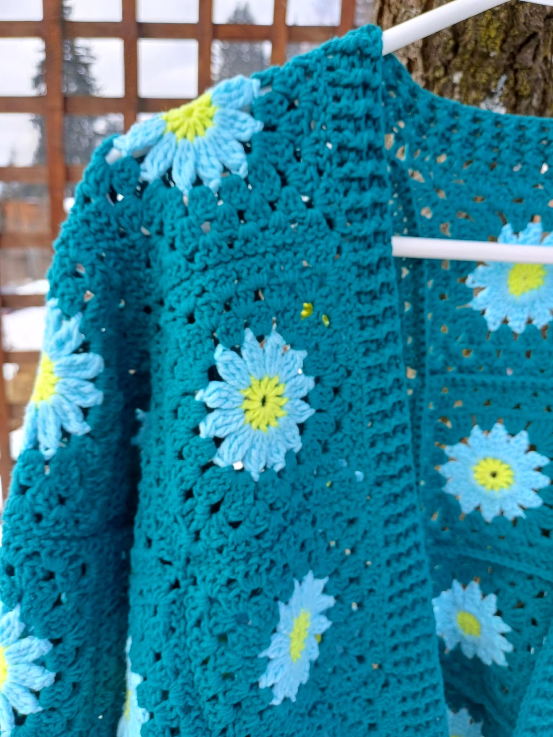 Cardigan croșetat manual, din fire naturale - îmbrăcăminte și modă - haine damă - hanorace, cardigane - Artynos.ro