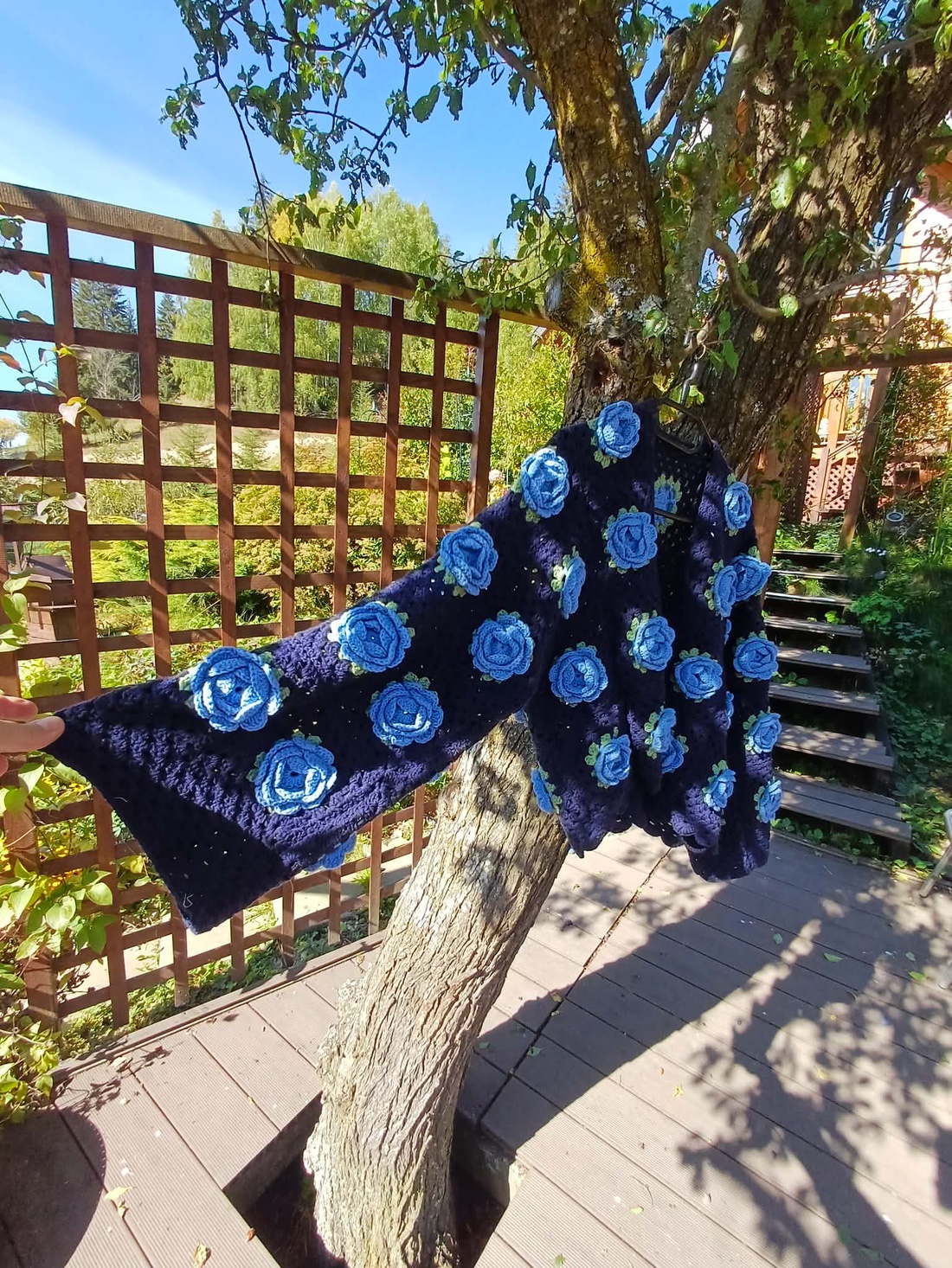 Cardigan croșetat manual, din fire naturale - îmbrăcăminte și modă - haine damă - hanorace, cardigane - Artynos.ro