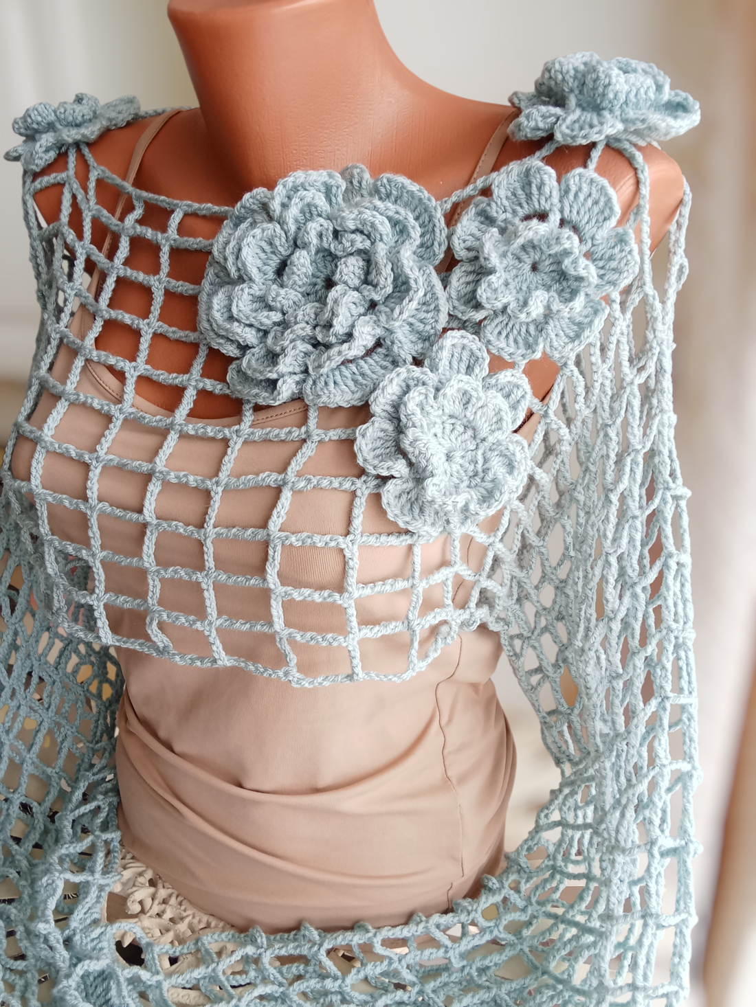 Bolero turcuaz  - îmbrăcăminte și modă - haine damă - hanorace, cardigane - Artynos.ro