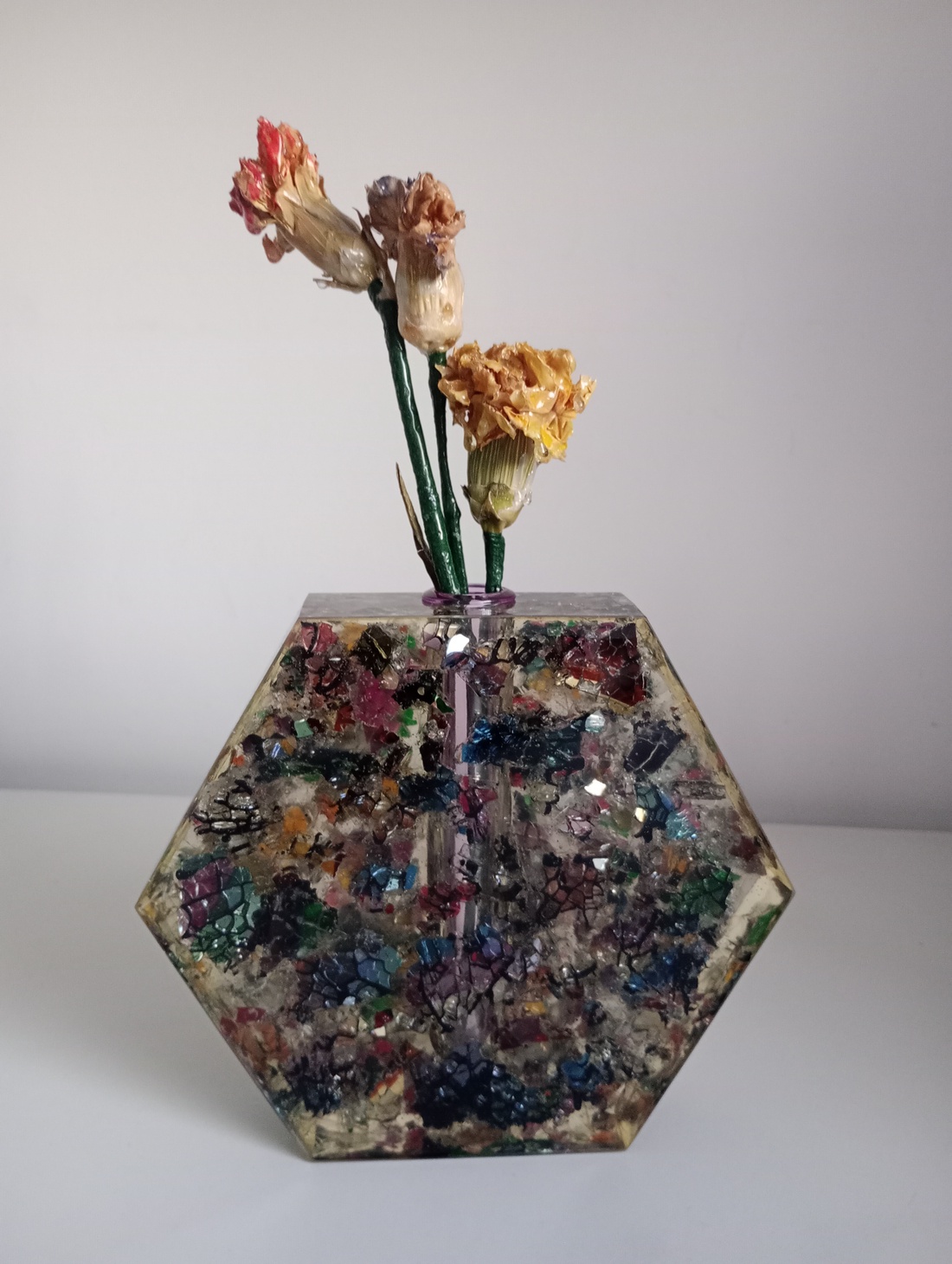 Vază vitraliu  - casă & stil de viață - decorațiuni de casă - accesorii florale - vaze - Artynos.ro