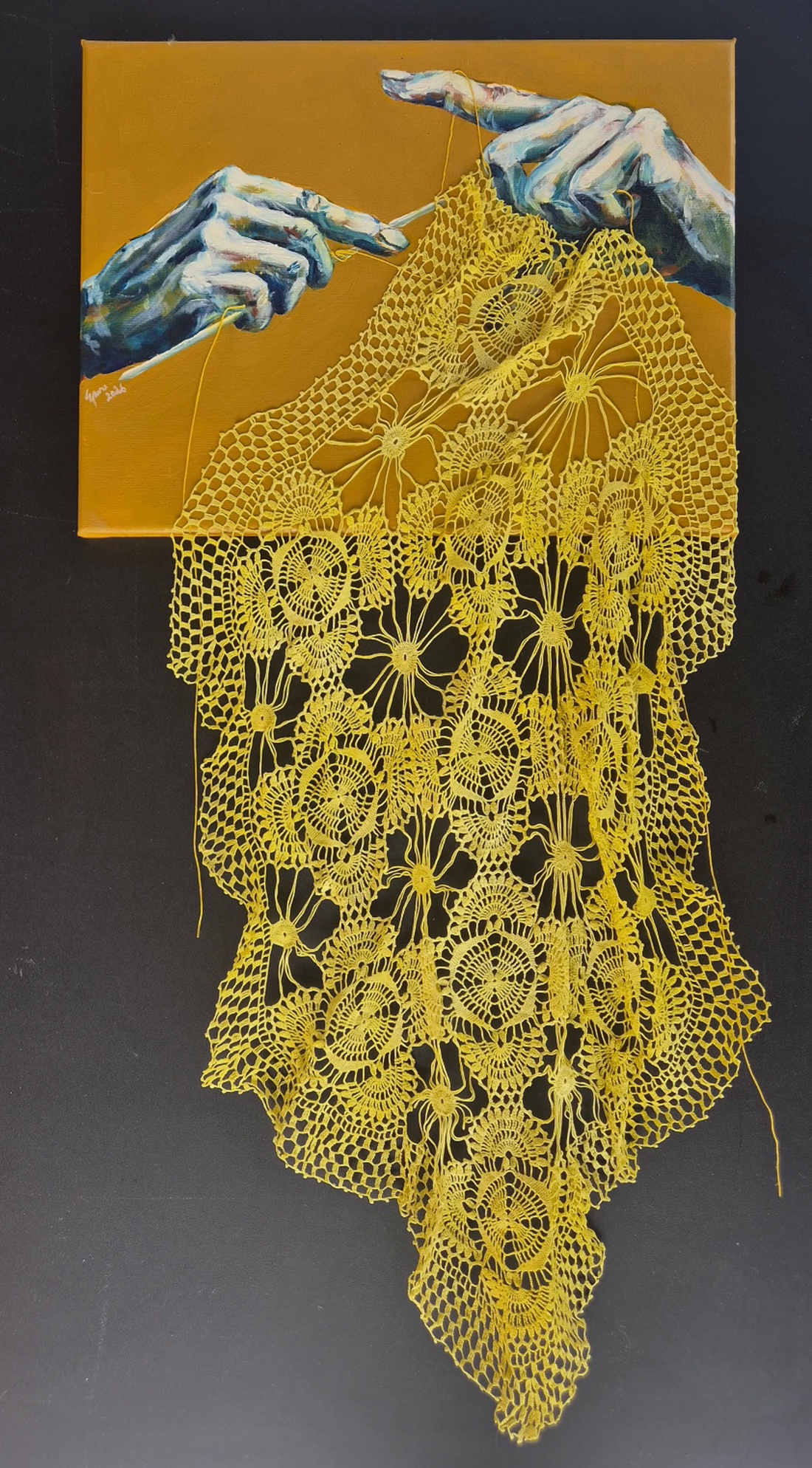 Maini de aur - arte vizuale și accesorii  - picturi - pictură acrilică - Artynos.ro