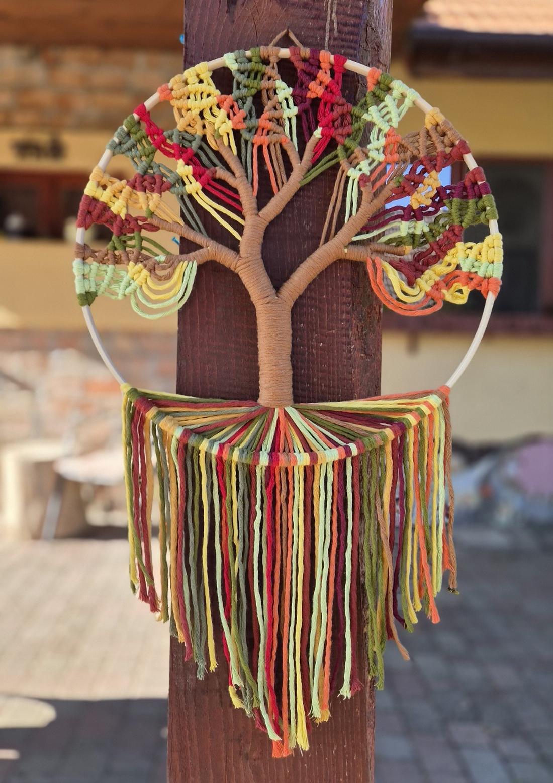 Copacul vietii macrame  - casă & stil de viață - decorațiuni de casă - decorațiuni de pereți - decor de pereți, macrame - Artynos.ro