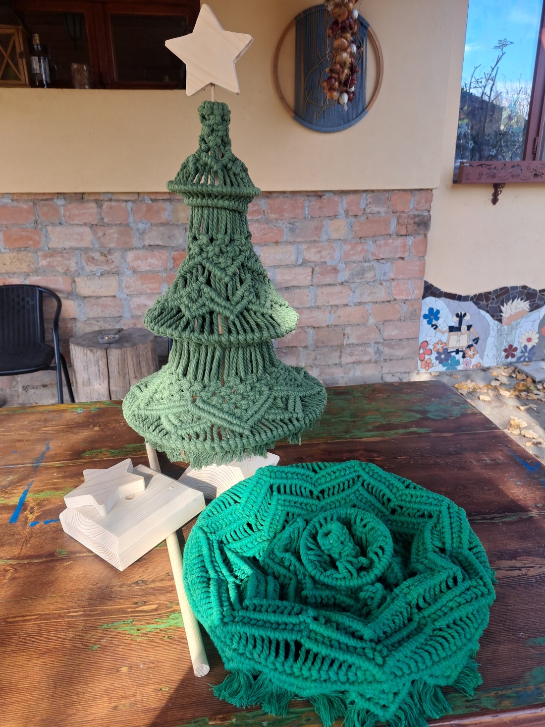 Brad macrame 3d - crăciun - moș nicolae - cadouri de moș nicolae - Artynos.ro
