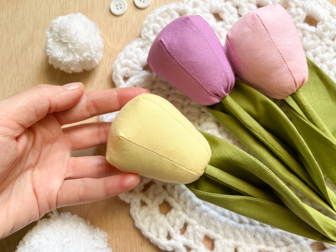 Lalele textile  - casă & stil de viață - decorațiuni de casă - accesorii florale - flori la fir - Artynos.ro