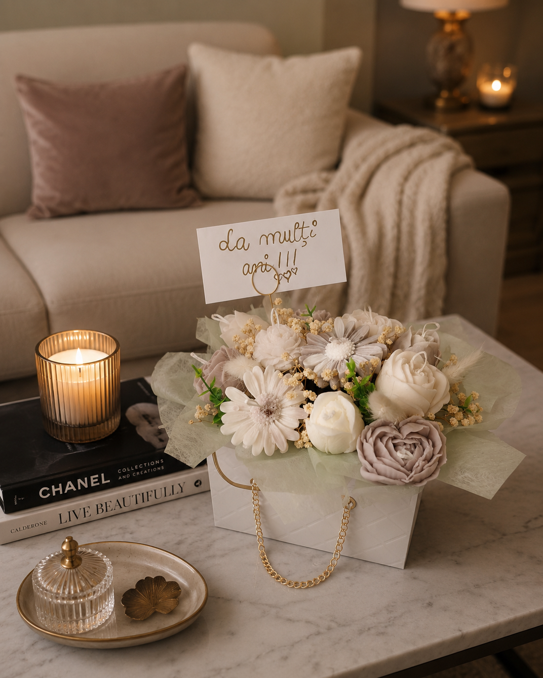 Aranjament Elegance - casă & stil de viață - decorațiuni de casă - accesorii florale - cutii cu flori - Artynos.ro