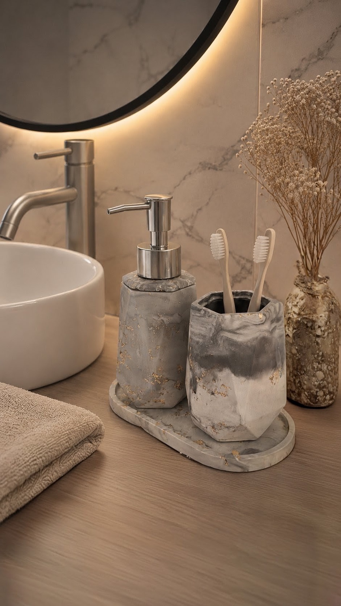 Set baie Modern Touch  - casă & stil de viață - accesorii de baie - decorațiuni de baie - Artynos.ro