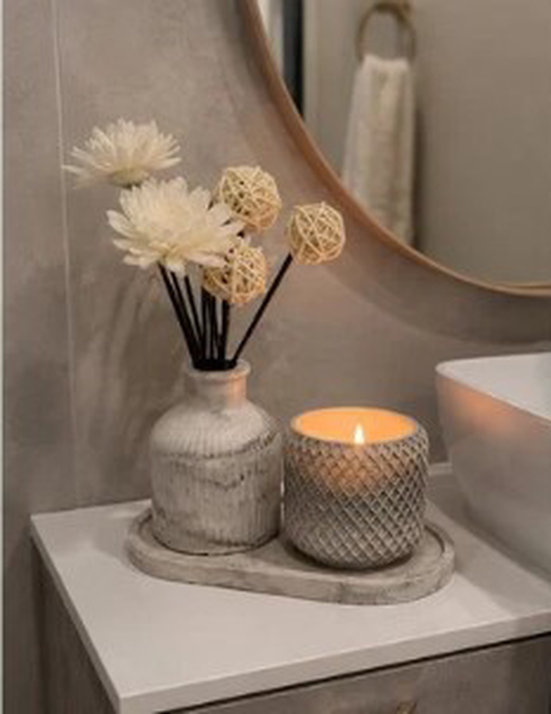 Set Aroma Bathroom - casă & stil de viață - decorațiuni de casă - decorațiuni de masă și rafturi - sticle ornamentale - Artynos.ro