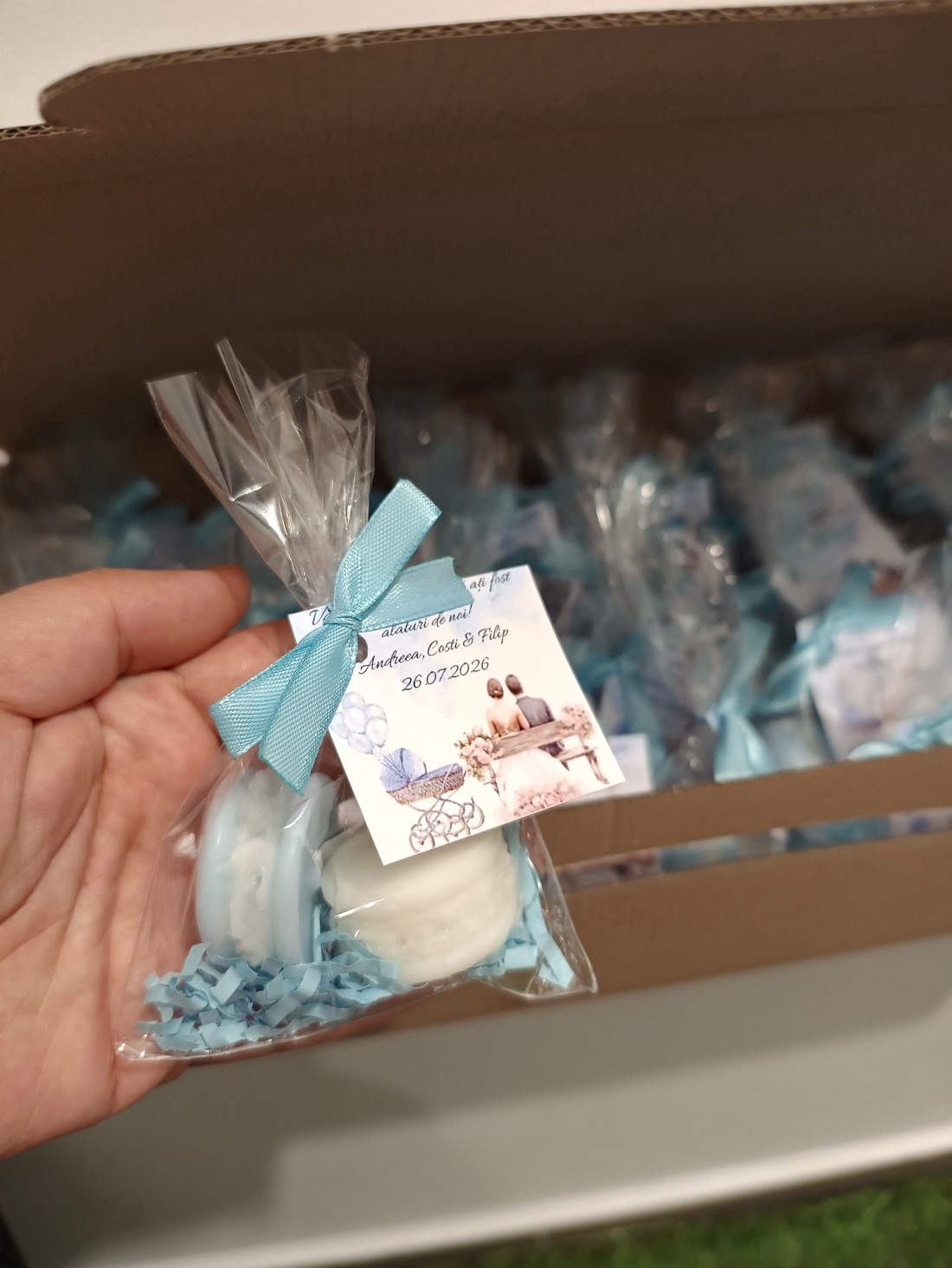 Macaron  - accesorii nuntă - amintiri și cadouri de nuntă - mărturii - Artynos.ro