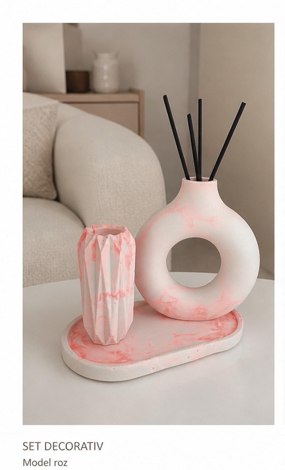 Set decorativ Harmony  - casă & stil de viață - decorațiuni de casă - decorațiuni de masă și rafturi - decorațiuni de masă - Artynos.ro