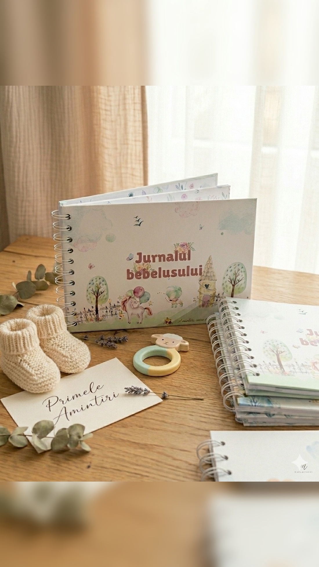 Jurnalul bebelusului- amintiri din primul an de viata, 78 de pagini - casă & stil de viață - produse de papetărie - jurnal de bebeluș - Artynos.ro