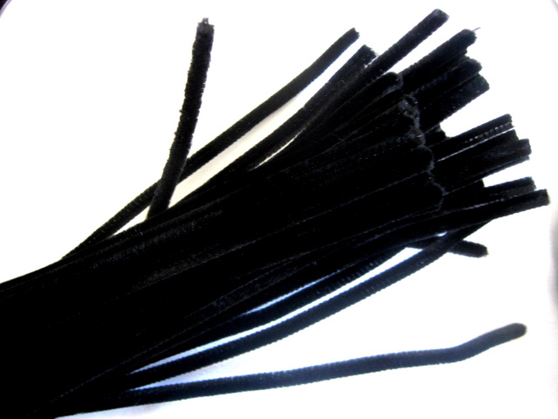 Sarma plusata culoare negru 51878 - casă & stil de viață - decorațiuni de casă - decorațiuni de masă și rafturi - copaci din mărgele și sârmă - Artynos.ro