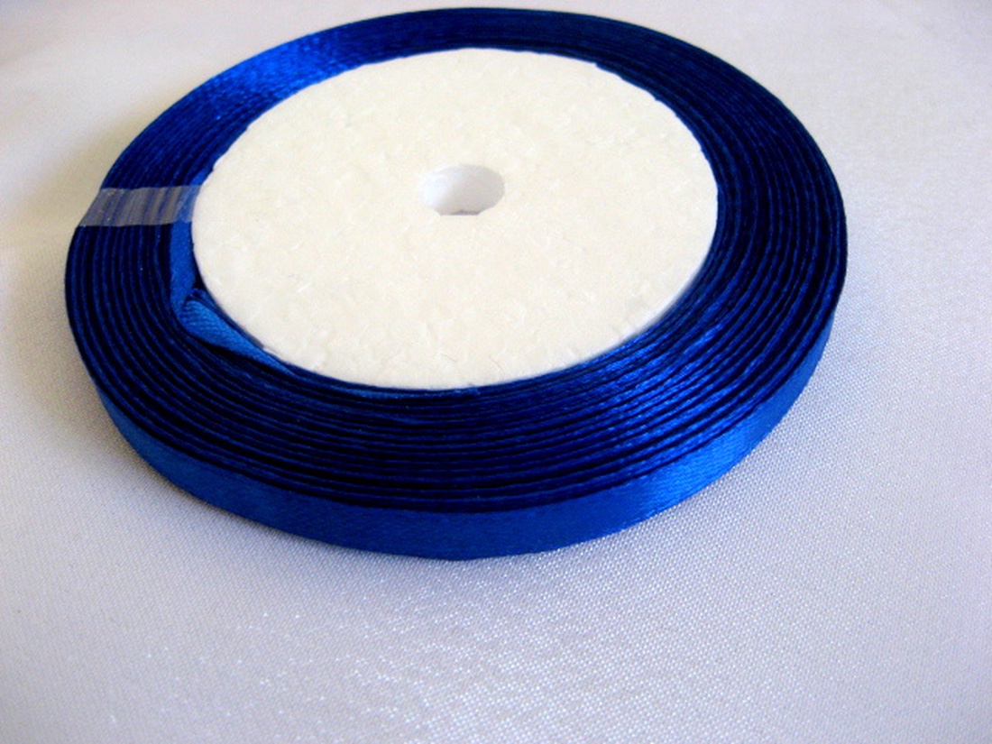 Panglica satin albastru 10 mm 51881 - accessorii și unelte - mercerie - panglică, curea - Artynos.ro