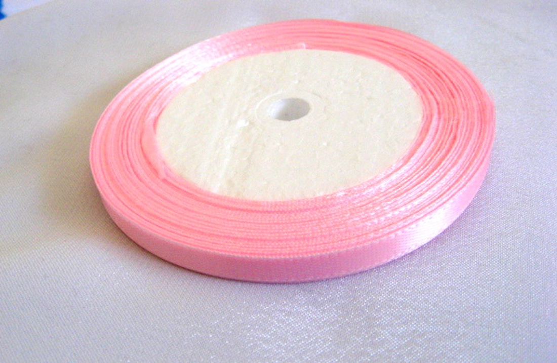 Panglica satin roz deschis 10 mm 51880 - accessorii și unelte - mercerie - panglică, curea - Artynos.ro