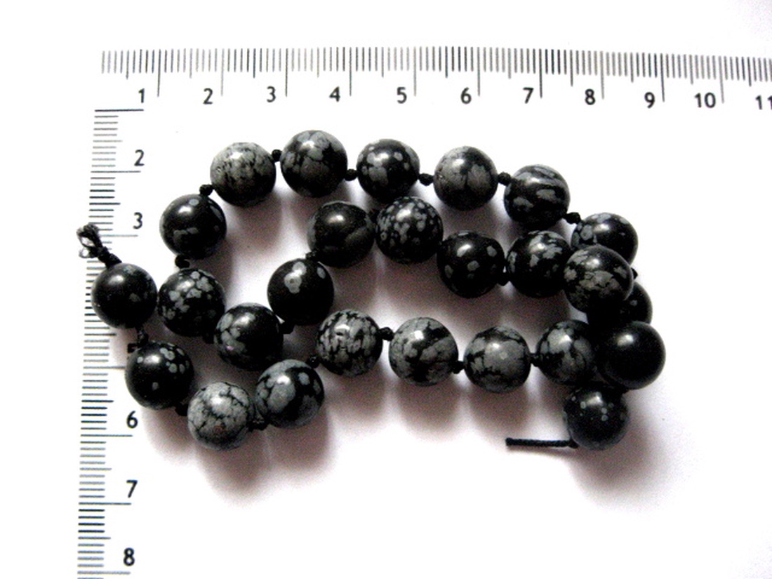 Sirag obsidian  sfere 51720 - accessorii și unelte - mărgea, componente de bijuterii - mărgea din plastic - Artynos.ro