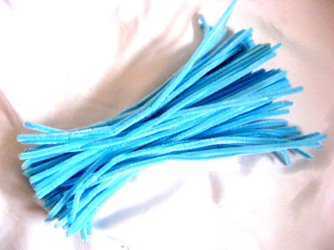 Sarma plusata culoare albastru deschis 51652 - casă & stil de viață - decorațiuni de casă - decorațiuni de masă și rafturi - copaci din mărgele și sârmă - Artynos.ro