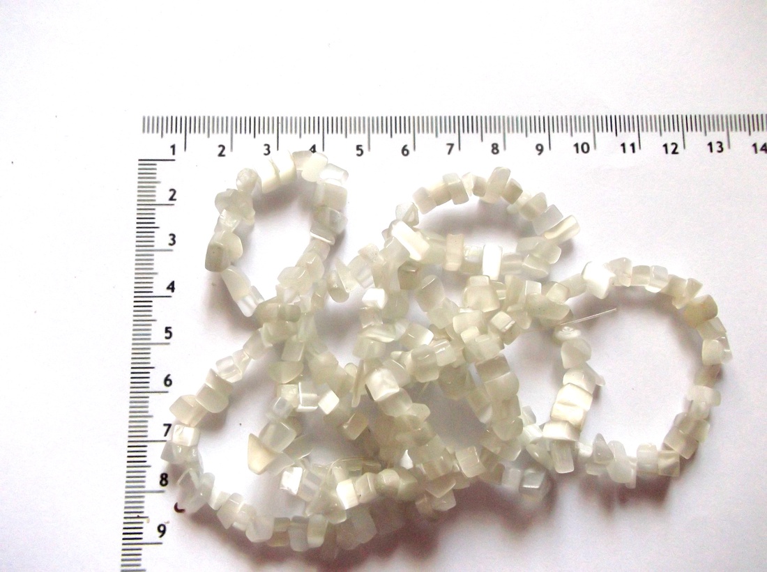 Chips ochi de pisica alb 43723 - accessorii și unelte - mărgea, componente de bijuterii - piatră prețioasă - Artynos.ro