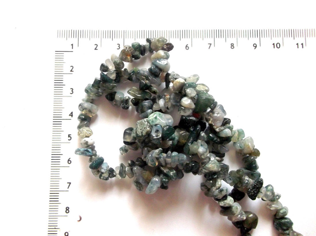 Chipsuri moss agate 43726 - accessorii și unelte - mărgea, componente de bijuterii - piatră prețioasă - Artynos.ro