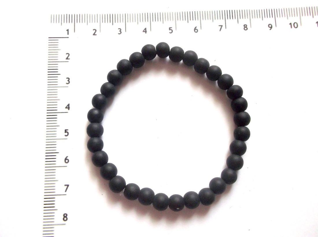 margele sticla negru mat 43735 - accessorii și unelte - mărgea, componente de bijuterii - mărgea din sticlă - Artynos.ro