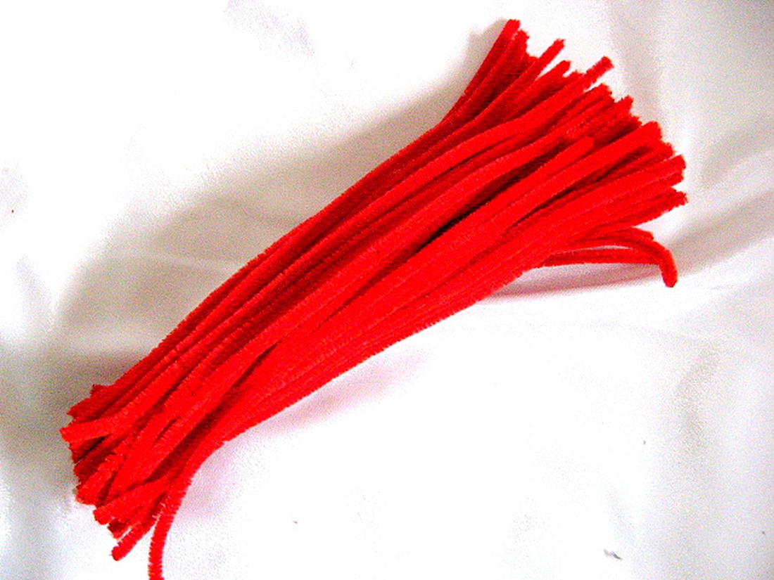 Sarma plusata culoare rosie 51650 - casă & stil de viață - decorațiuni de casă - decorațiuni de masă și rafturi - copaci din mărgele și sârmă - Artynos.ro