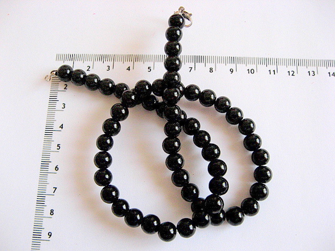 perle sticla negre 17510 - accessorii și unelte - mărgea, componente de bijuterii - mărgea din sticlă - Artynos.ro