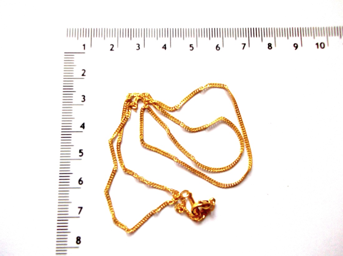 Lant auriu cu inchizatoare lobster 43807 - accessorii și unelte - accesorii pentru bijuterii - Artynos.ro