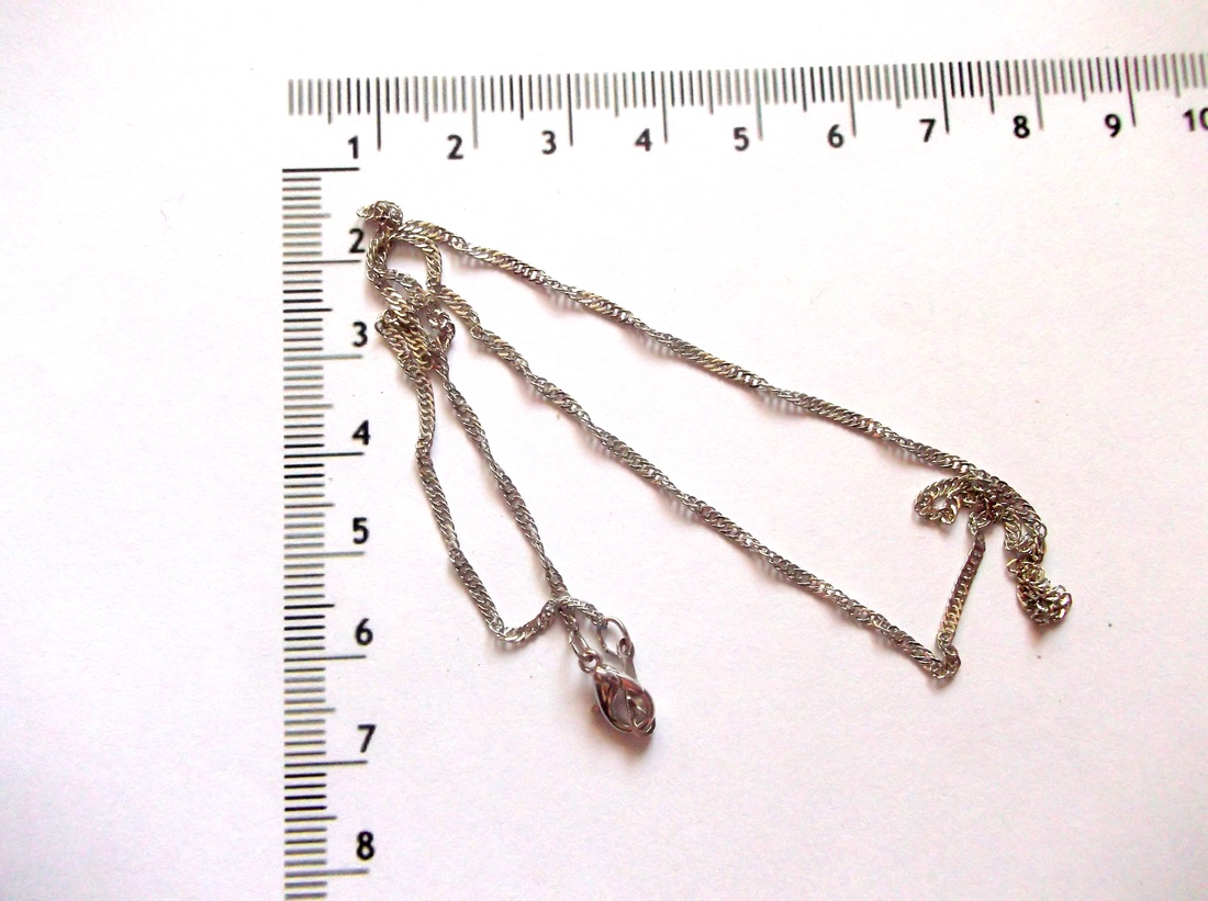 Lant argintiu cu inchizatoare lobster 43810 - accessorii și unelte - accesorii pentru bijuterii - Artynos.ro