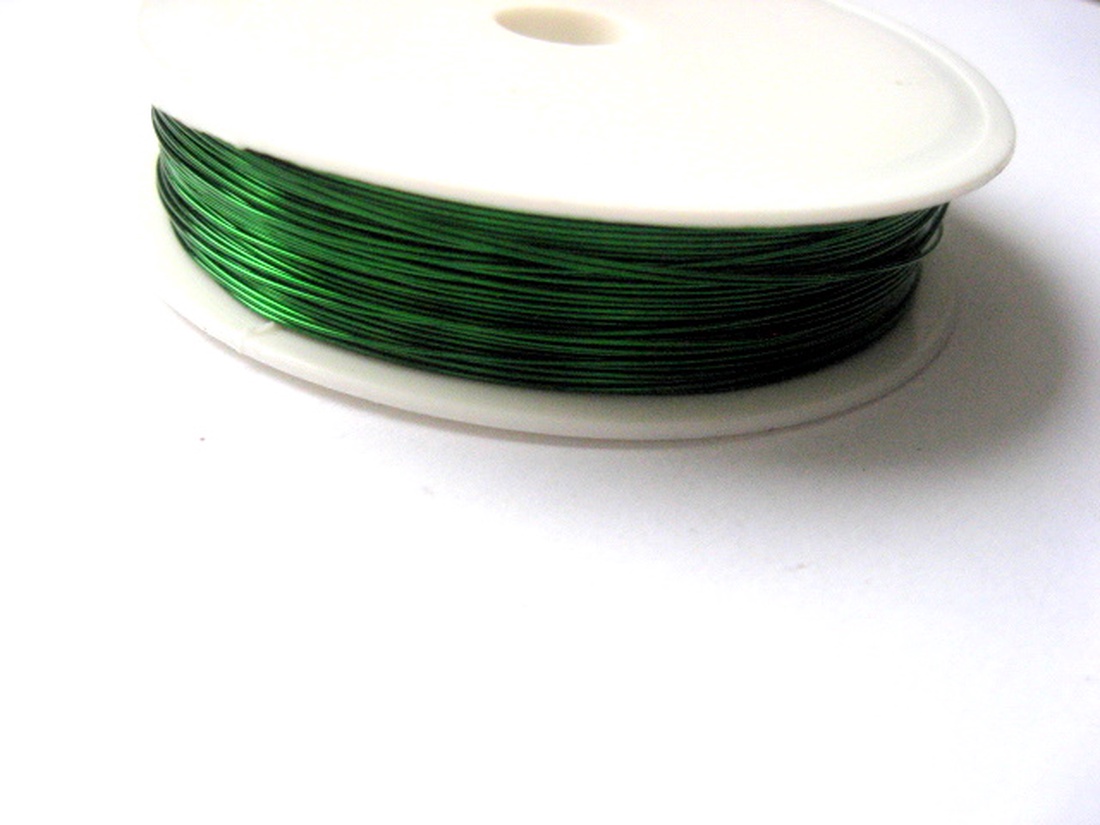 Sarma modelaj verde inchis 9922 - accessorii și unelte - mărgea, componente de bijuterii - sârmă - Artynos.ro