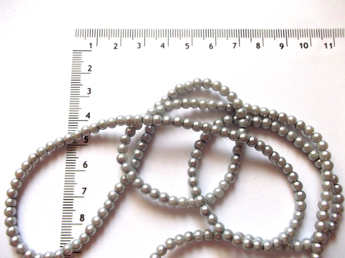 perle din rășină acrilică gri deschis 43799 - accessorii și unelte - mărgea, componente de bijuterii - mărgea din plastic - Artynos.ro
