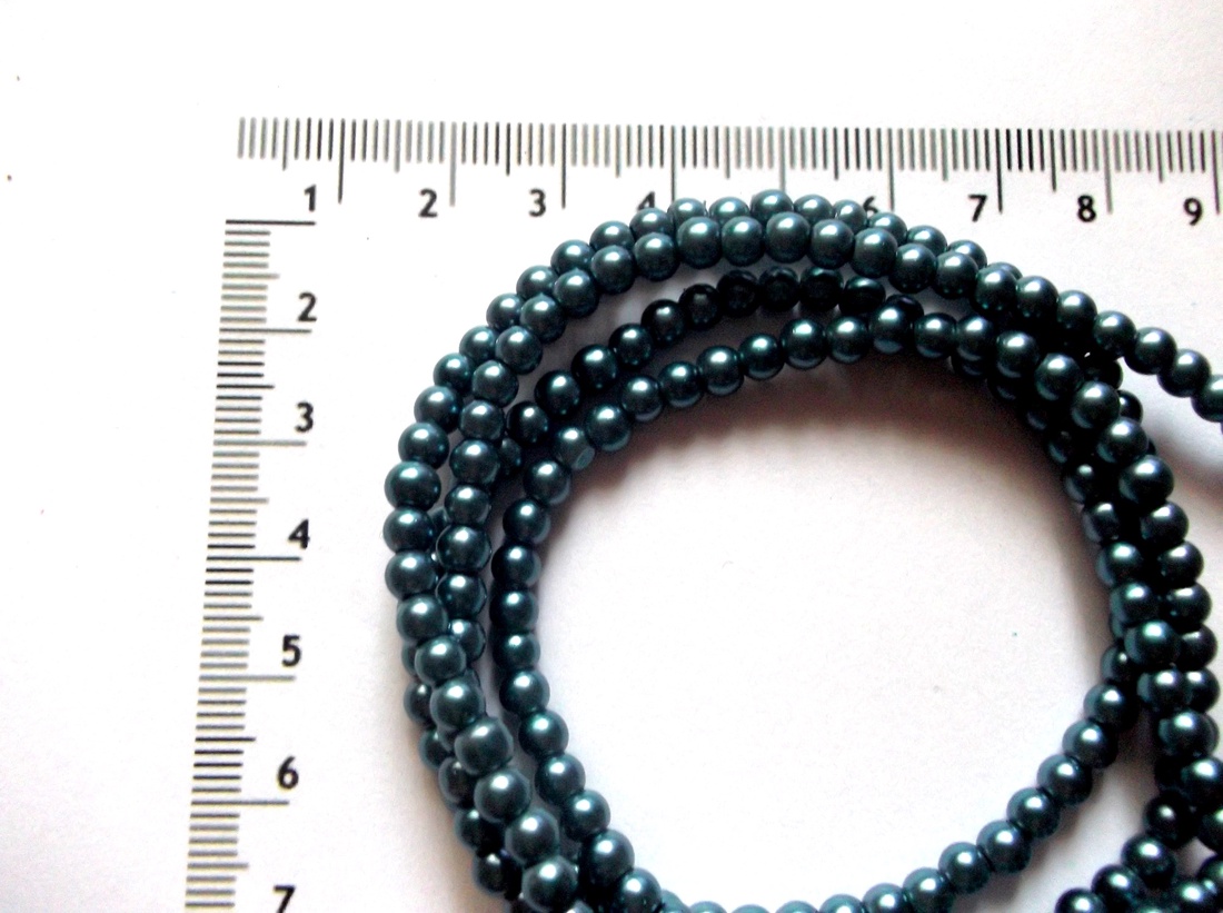 perle din rășină acrilică gri petrol 43720  - accessorii și unelte - mărgea, componente de bijuterii - mărgea din plastic - Artynos.ro