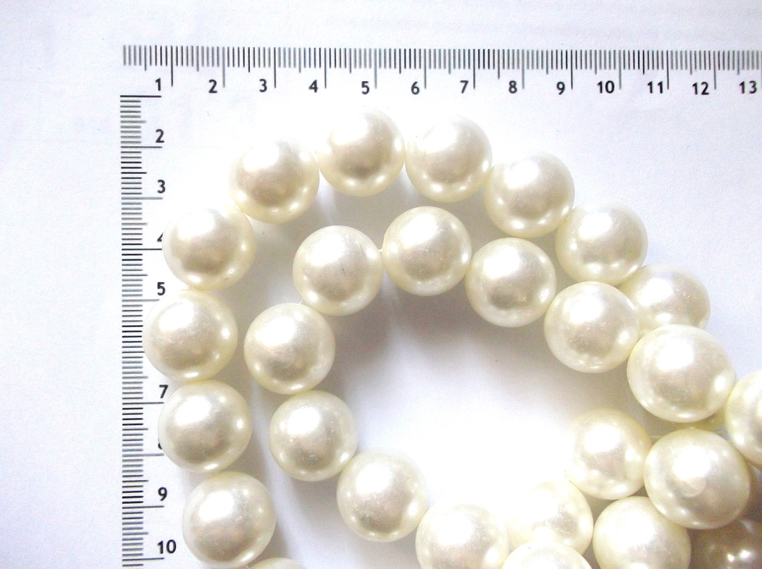 perle din rășină acrilică albe 44153 - accessorii și unelte - mărgea, componente de bijuterii - mărgea din plastic - Artynos.ro