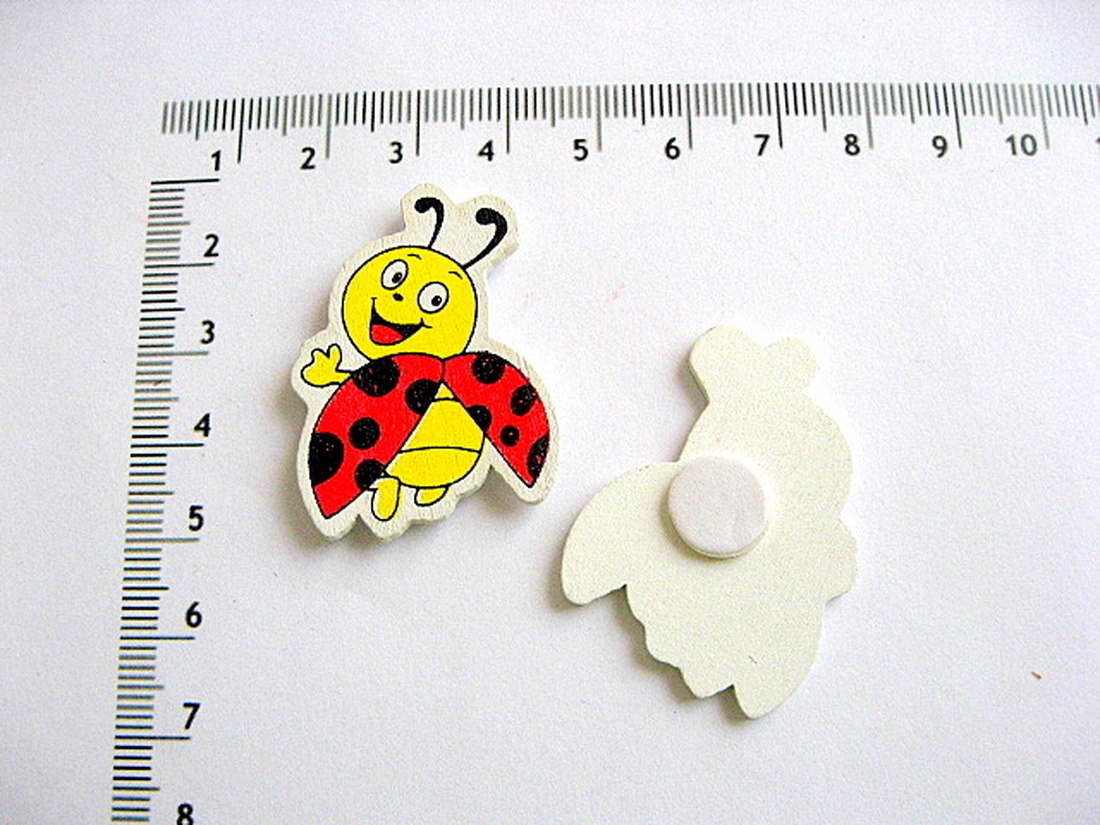 Figurine din placaj subtire de lemn buburuza  18456 - accessorii și unelte - accesorii decorative - figurine - Artynos.ro