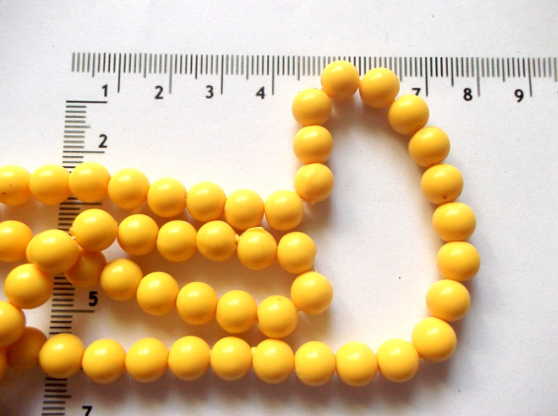 margele  din rășină acrilică galbene    44298 - accessorii și unelte - mărgea, componente de bijuterii - mărgea din plastic - Artynos.ro