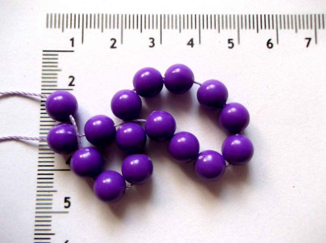 margele  din rășină acrilică mov    44297 - accessorii și unelte - mărgea, componente de bijuterii - mărgea din plastic - Artynos.ro