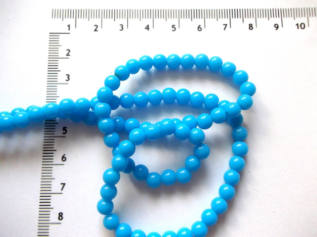 margele  din rășină acrilică bleu  44300 - accessorii și unelte - mărgea, componente de bijuterii - mărgea din plastic - Artynos.ro