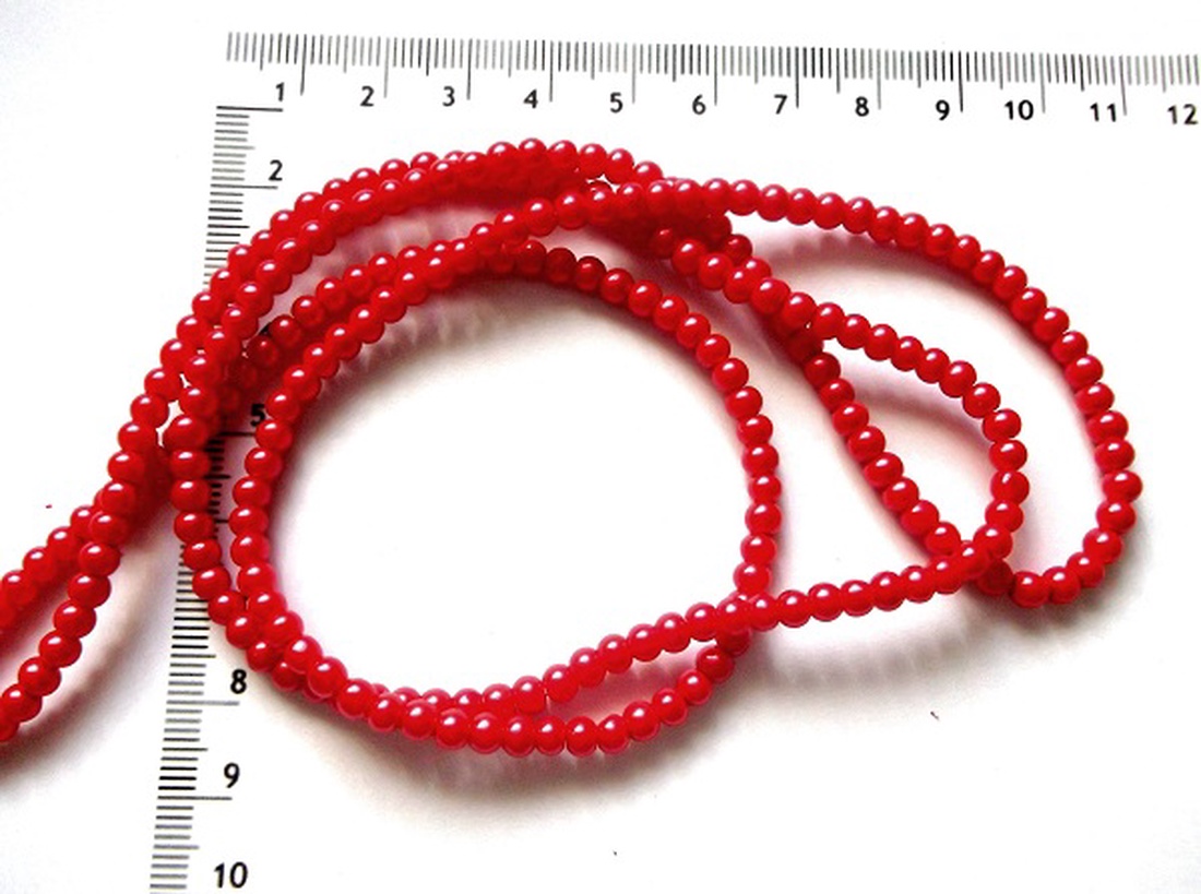 perle din rășină acrilică de culoare rosu 44653 - accessorii și unelte - mărgea, componente de bijuterii - mărgea din plastic - Artynos.ro
