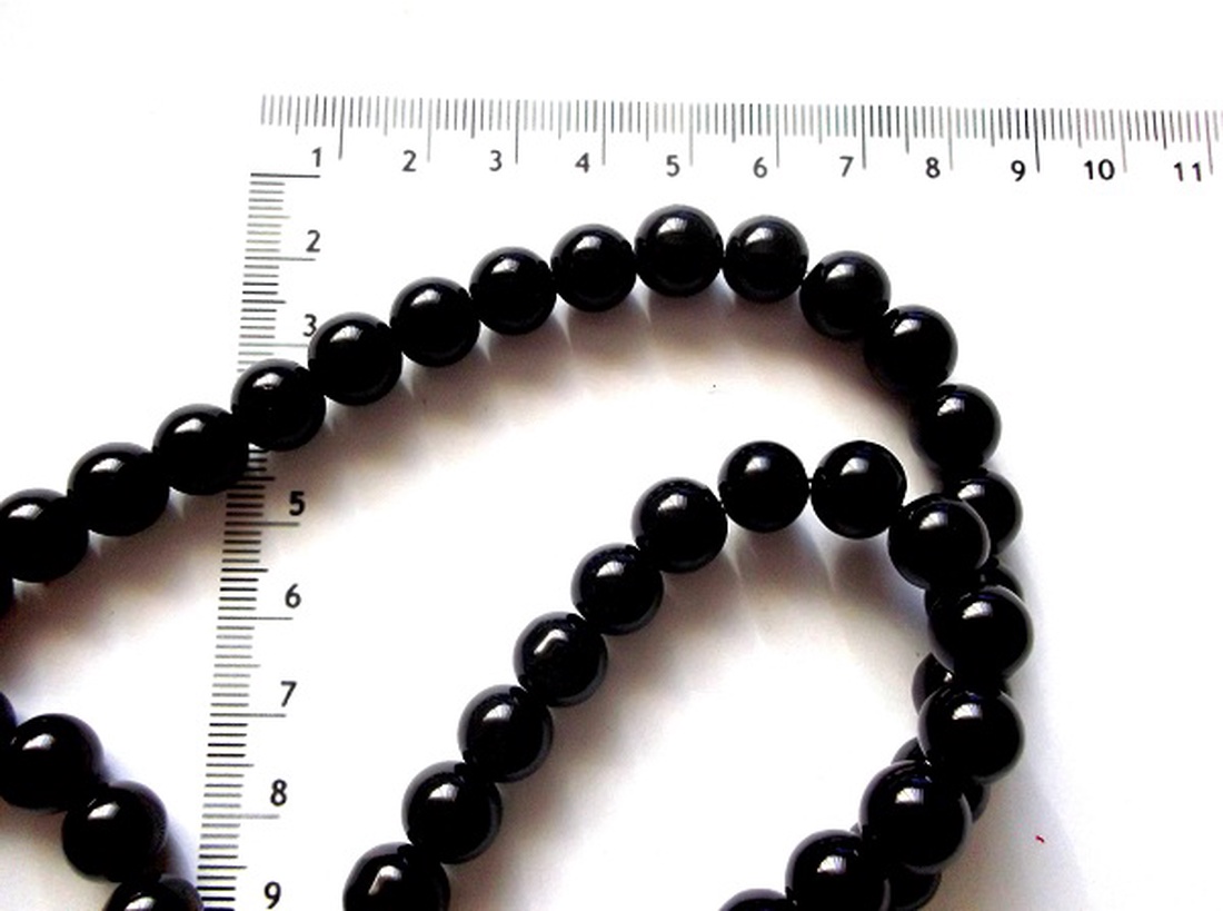 perle din rășină acrilică de culoare negru 44655 - accessorii și unelte - mărgea, componente de bijuterii - mărgea din plastic - Artynos.ro