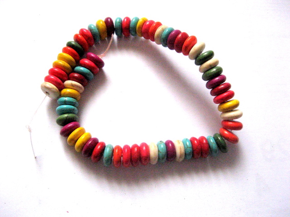 howlite discuri diferite culori 51247 - accessorii și unelte - mărgea, componente de bijuterii - piatră prețioasă - Artynos.ro