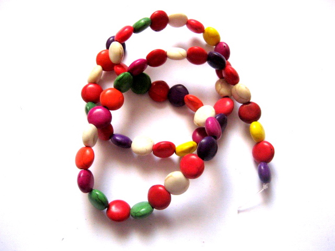 howlite discuri diferite culori 51283 - accessorii și unelte - mărgea, componente de bijuterii - piatră prețioasă - Artynos.ro