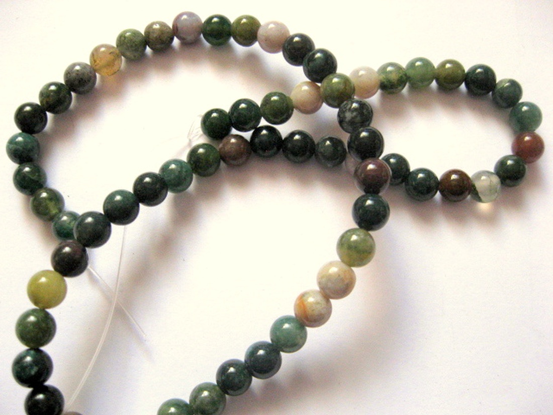 Sirag agate indiene  sfere 51296 - accessorii și unelte - mărgea, componente de bijuterii - piatră prețioasă - Artynos.ro