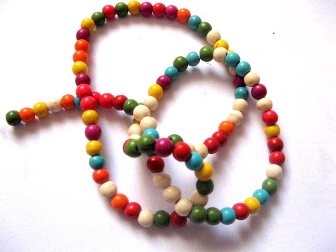 howlite sfere diferite culori 51285 - accessorii și unelte - mărgea, componente de bijuterii - piatră prețioasă - Artynos.ro