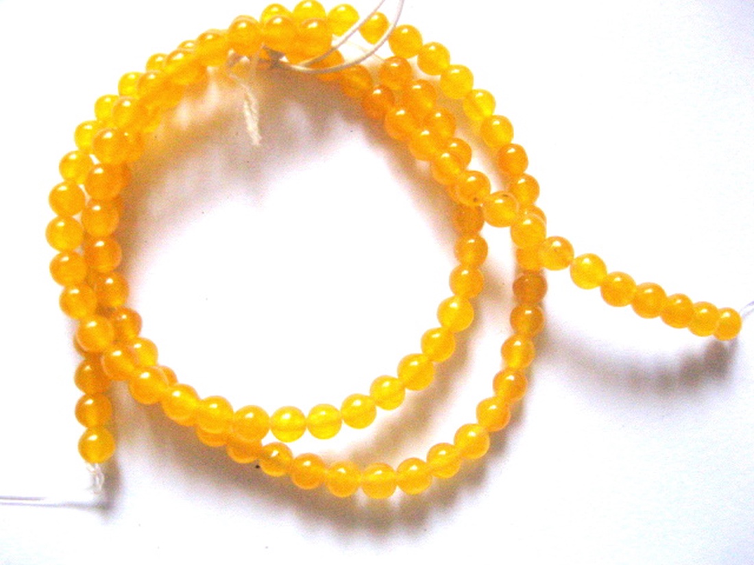 Sirag agate galbene sfere 51384 - accessorii și unelte - mărgea, componente de bijuterii - piatră prețioasă - Artynos.ro