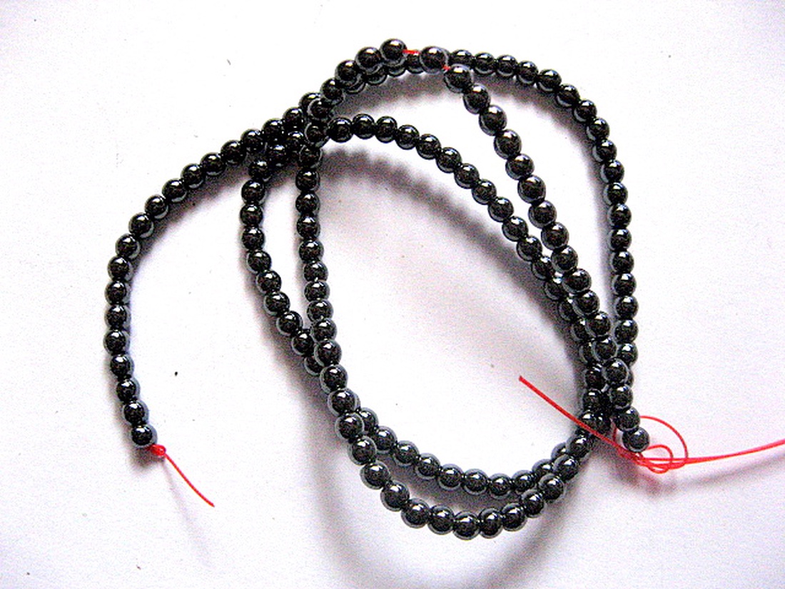 Sirag margele hematit  sfere 51446 - accessorii și unelte - mărgea, componente de bijuterii - piatră prețioasă - Artynos.ro